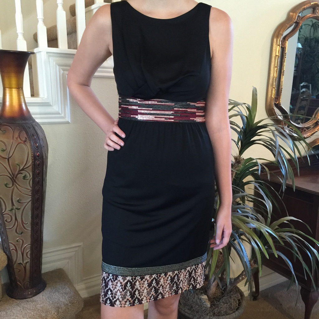 Missoni Black Dress With Multicolor Accents